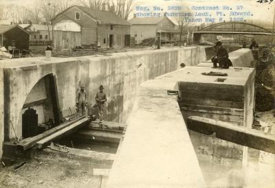 Champlain Canal: Locks 7 and 8 and prism, Port Edward to Dunhams