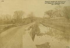 Proposed location for small lock at Fort Edward, New York