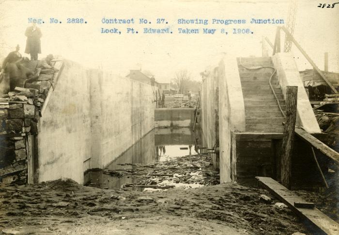 Champlain Canal: Locks 7 and 8 and prism, Port Edward to Dunhams