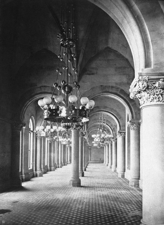 Upper corridor of the Senate Chamber in the State Capitol. Albany, NY