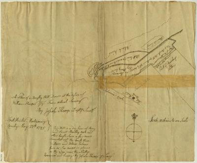 Map of Fort Hunter, New York, 1785