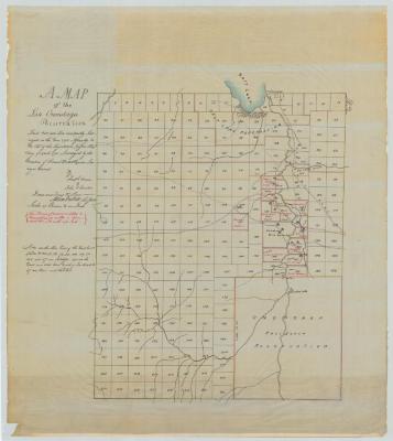 Map of the late Onondaga Reservation. (Copy)  Map #210B