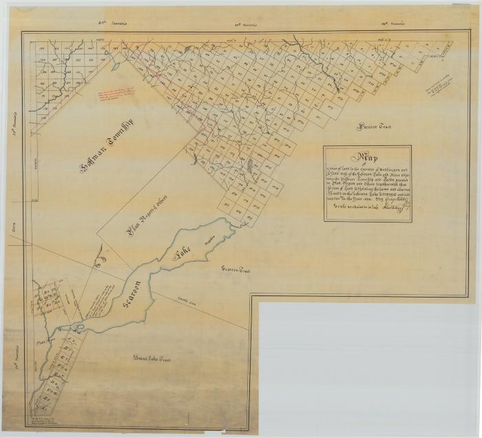 Map of a tract of land in the Counties of Washington and Essex. Map #226 (Copy)