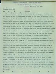 Civil Roll muster roll abstract for Harrison Clark of the 125th Infantry: Adjutant General, Special Order No. 9