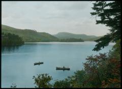 Chilson Lake (Eagle lake [sic]) from Northeast: Shore, Charles Island, Eagle Cliff