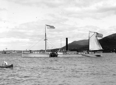 Reproduction of The Clermont, The First Successful Steamboat