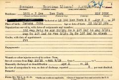 World War I military service abstract for Hedrilman L. Gonzalez