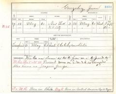 Civil War muster roll abstract for Juan Gonzalez of the 39th Infantry
