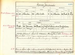 Civil War muster roll abstract for Emanuel Gomez of the 39th Infantry
