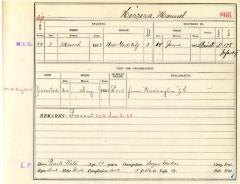 Civil War muster roll abstract for Manuel Herrera of the 178th Infantry
