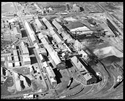 New York. Niagara Falls. Aerial View of Union Carbide Plant 