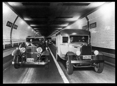 New York City. Holland Tunnel, interior