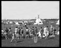 Long Island. Jones Beach. Children’s games at the Indian Village