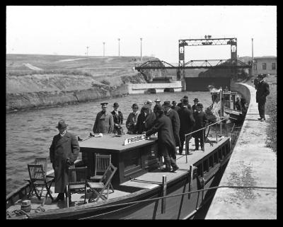 Barge Canal, Governor Charles S. Whitman and other state officers