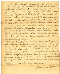 Letter from Henry Van Patten
