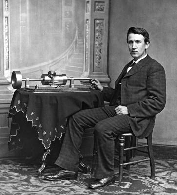 Thomas Edison and phonograph