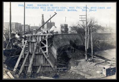 Erie Canal: prism and structures at Medina