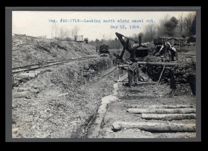 Erie Canal: dam and reservoir at Delta on Mohawk River