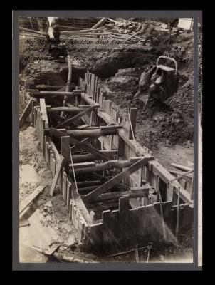 Erie Canal: dam and reservoir at Delta on Mohawk River