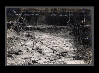 Erie Canal: dam and reservoir at Delta on Mohawk River