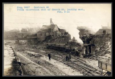 Erie Canal: prism and structures at Medina