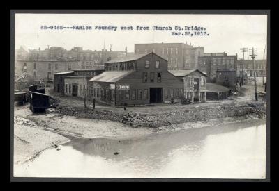 Erie Canal: prism and structures at Medina