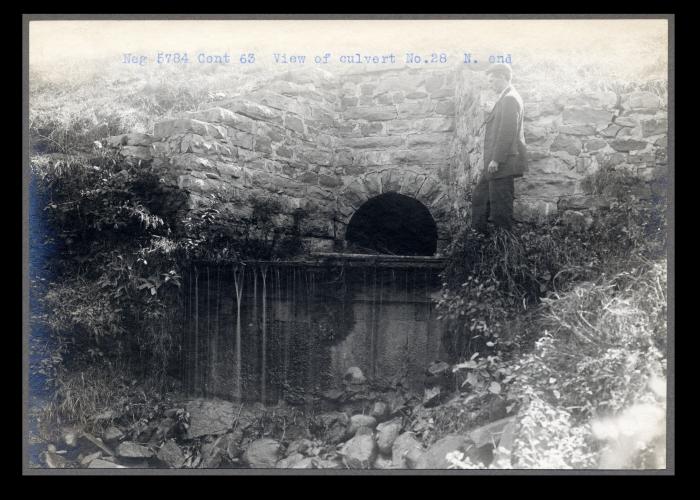 Contract 63. View of culvert 28, north end