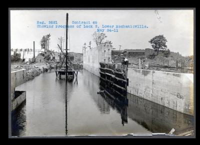 Champlain Canal: lock 2 and adjoining structures