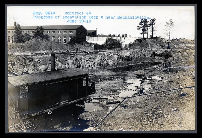 Champlain Canal: lock 2 and adjoining structures