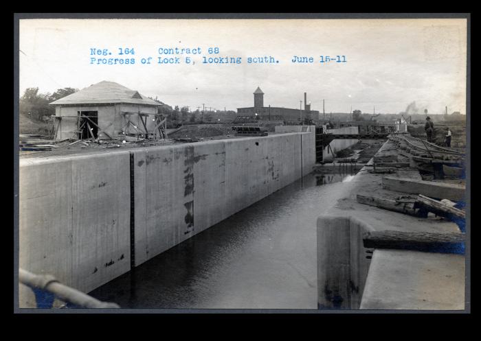 Champlain Canal: locks 3, 4 and 5 and adjoining prism