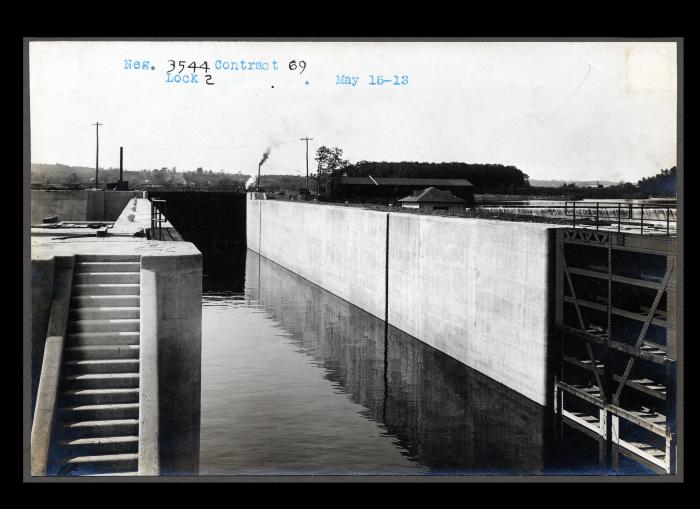 Champlain Canal: lock 2 and adjoining structures