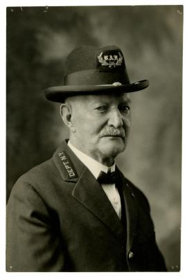 GAR photograph of Edward W. Harbison, Civil War veteran