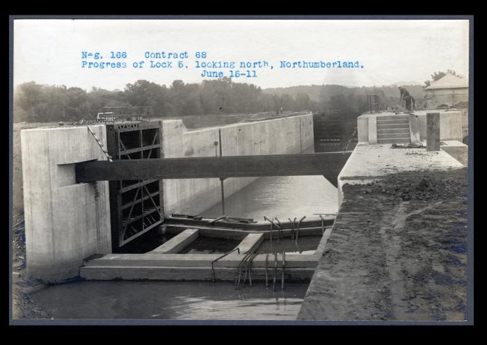 Champlain Canal: locks 3, 4 and 5 and adjoining prism