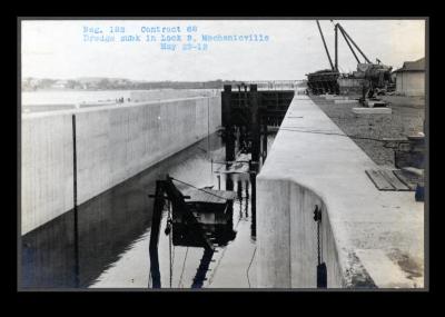 Champlain Canal: locks 3, 4 and 5 and adjoining prism