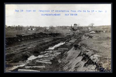 Champlain Canal: locks 3, 4 and 5 and adjoining prism