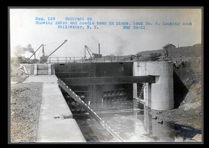 Champlain Canal: locks 3, 4 and 5 and adjoining prism