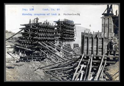 Champlain Canal: locks 3, 4 and 5 and adjoining prism