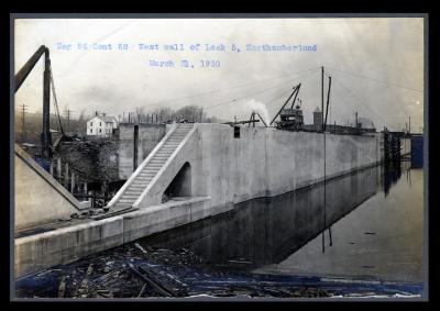 Champlain Canal: locks 3, 4 and 5 and adjoining prism