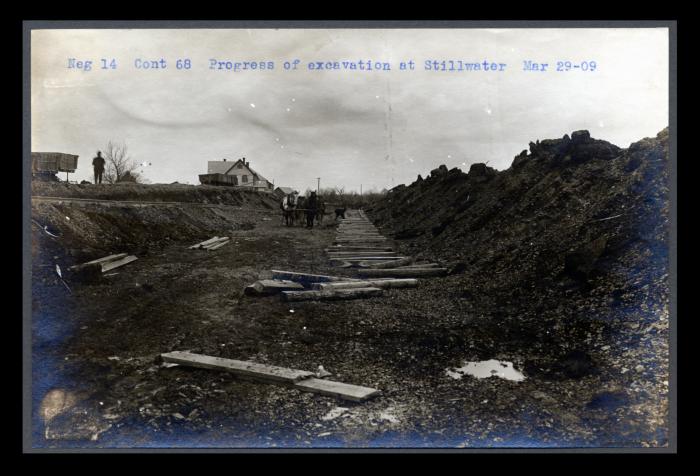 Champlain Canal: locks 3, 4 and 5 and adjoining prism