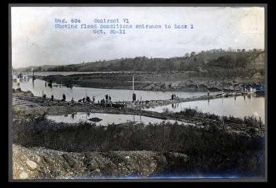 Champlain Canal: lock 1 and dam and dredging