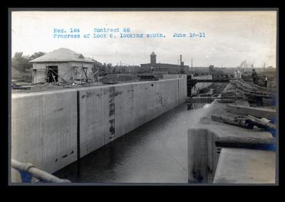 Champlain Canal: locks 3, 4 and 5 and adjoining prism