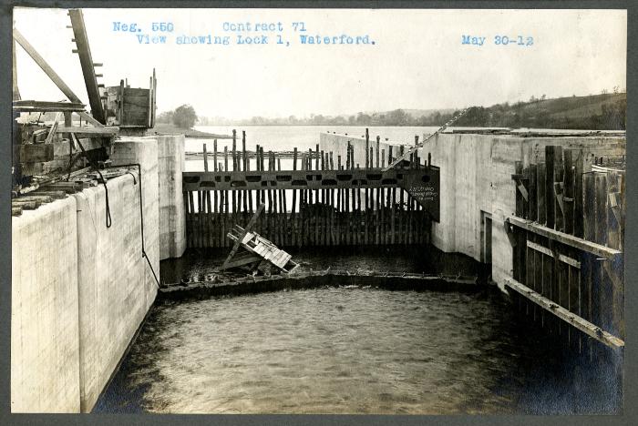 Champlain Canal: lock 1 and dam and dredging