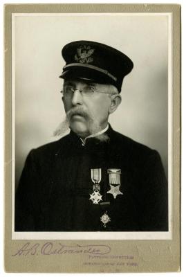 GAR photograph of A. B. Ostrander, Civil War veteran