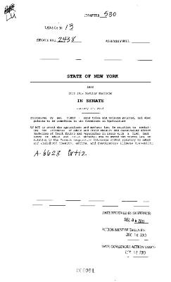 NYS Bill and Veto Jackets: 2013, Chapter 530