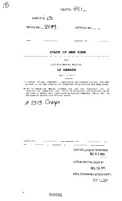 NYS Bill and Veto Jackets: 2013, Chapter 551