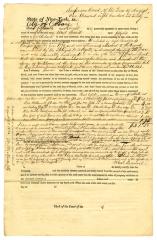 Affidavit of Revolutionary War service and property by Wait Barret (also spelled Wait Barrit)