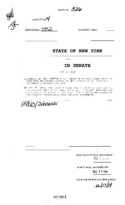 NYS Bill and Veto Jackets: 2014, Chapter 526