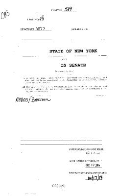 NYS Bill and Veto Jackets: 2014, Chapter 519