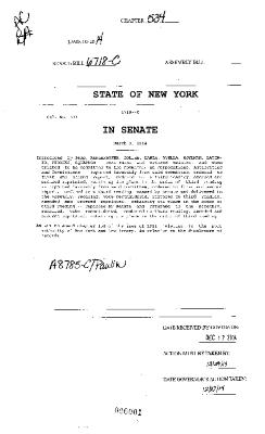 NYS Bill and Veto Jackets: 2014, Chapter 534