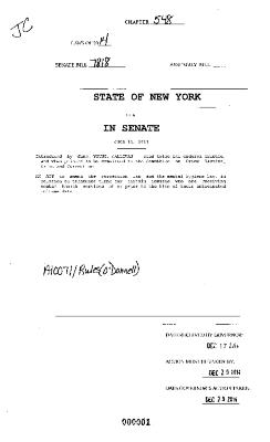 NYS Bill and Veto Jackets: 2014, Chapter 548